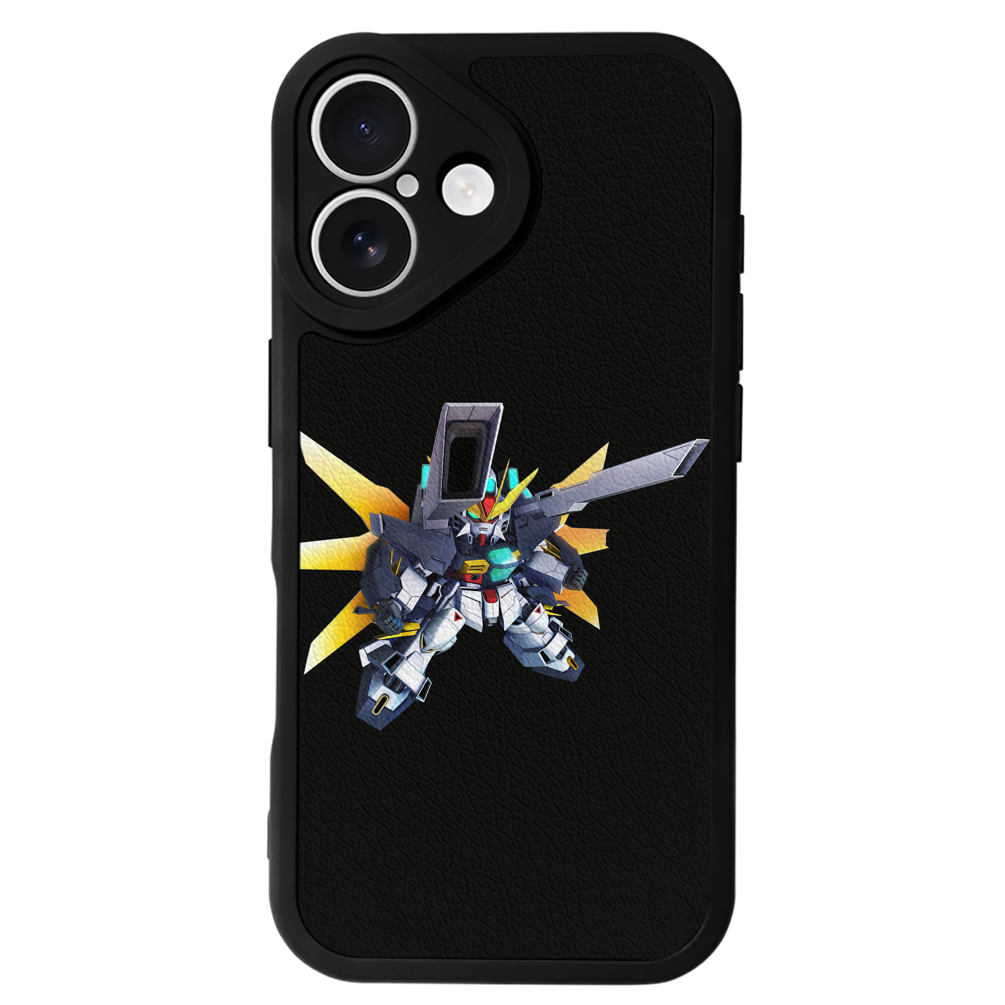 （画像用） 機動戦士ガンダム Mobile Suit Gundam 【iPhone 16シリーズ対応】シリコンスマホケース（レザー調） 材質：シリコン